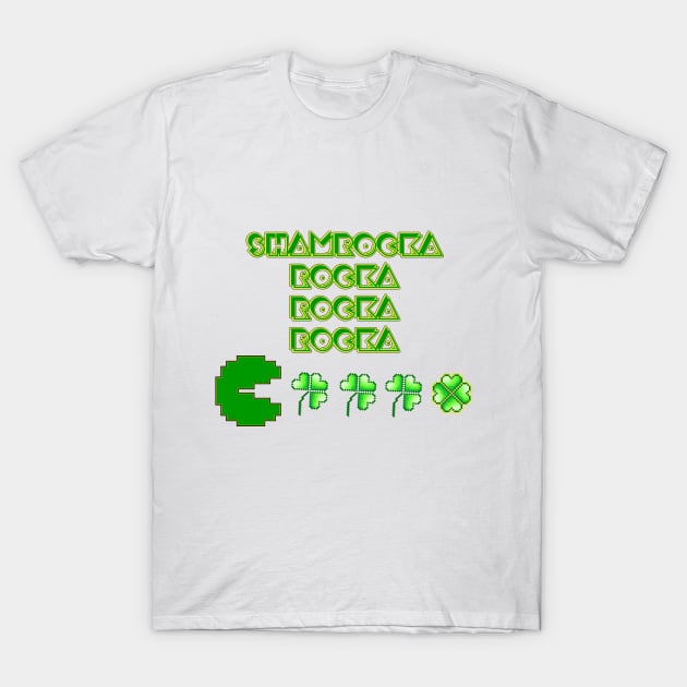 Shamrocka rocka T-Shirt by QwerkyShirts